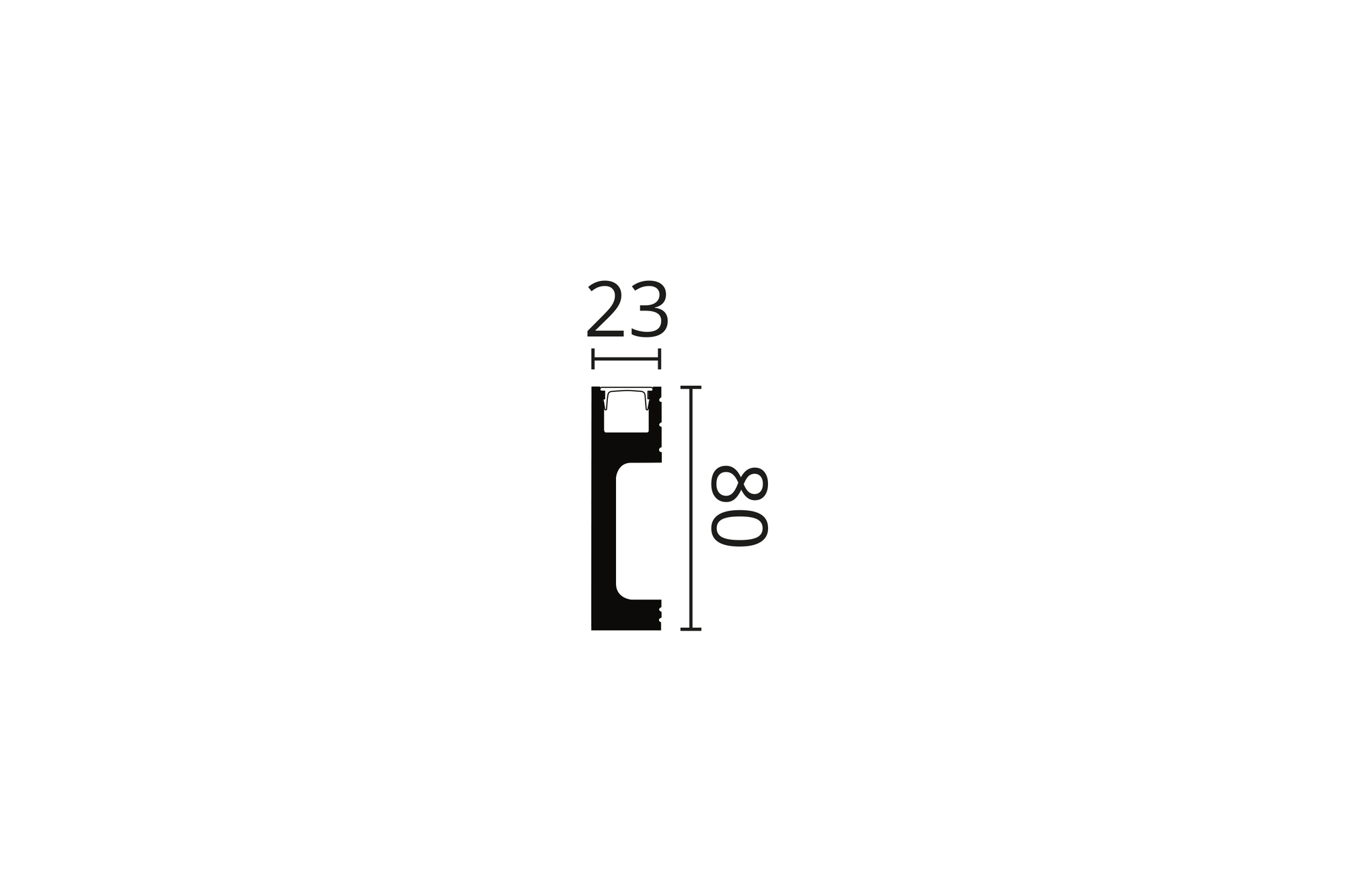Profil oświetleniowy IL10* WALLSTYL® NOËL & MARQUET - obrazek 2